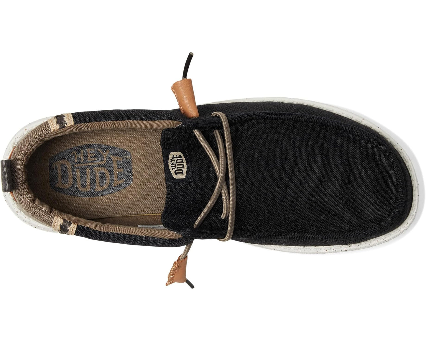 Men's Hey Dude Wally Summer Linen Black/Walnut