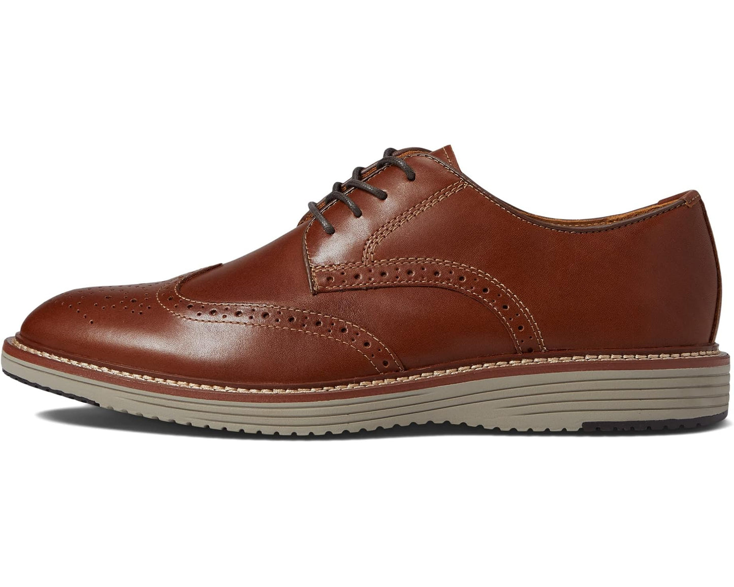 Men's Johnston & Murphy Upton Wing Tip Tan Full Grain