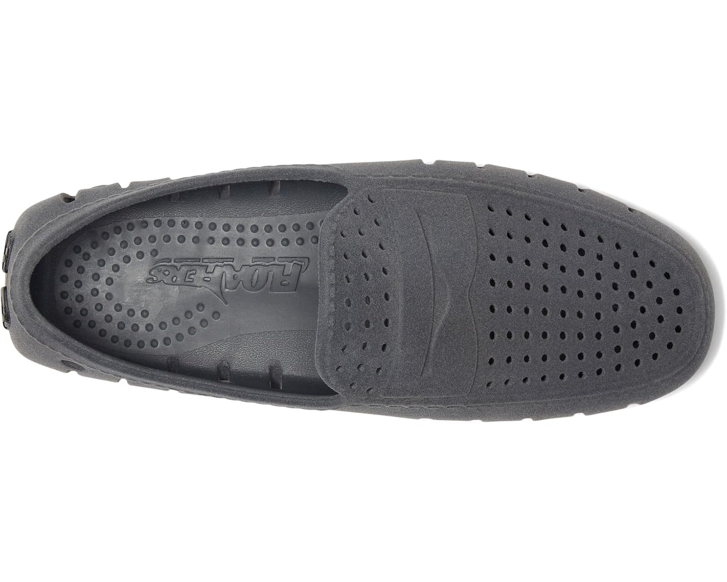 Men's Floafers Country Club Driver Faux Suede Slate Grey/Black Suede