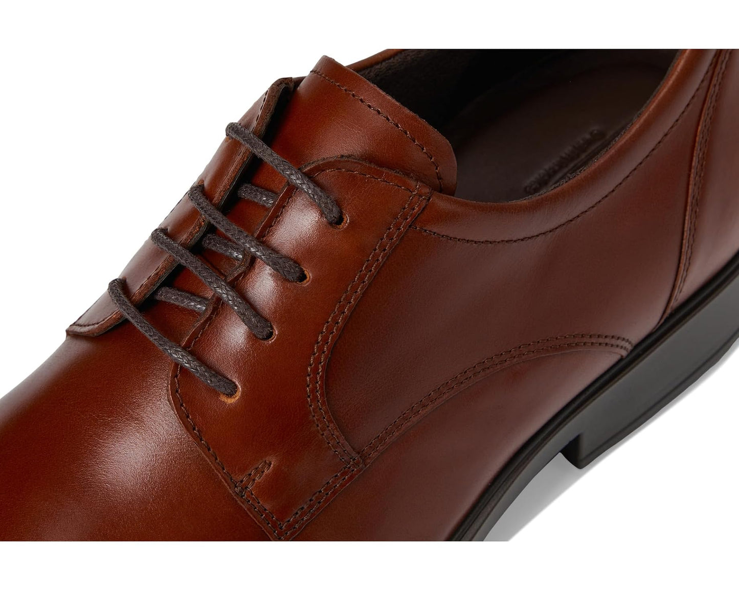 Men's ECCO Milan Plain Toe Oxford Cognac