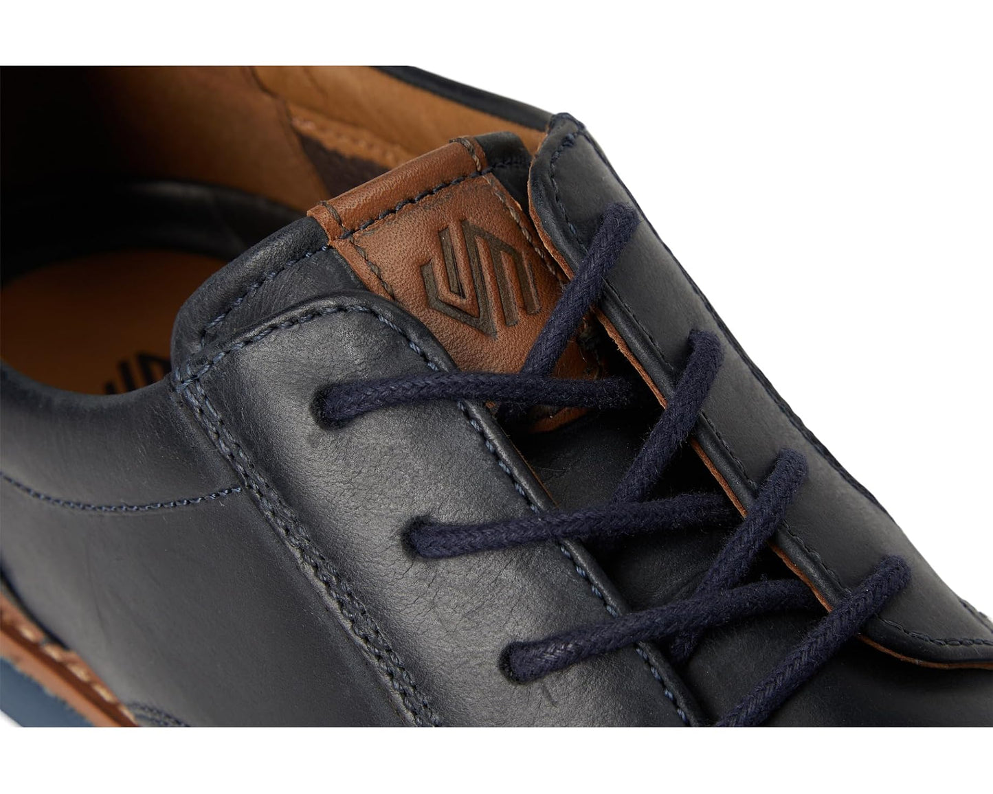 Men's Johnston & Murphy Braxton Plain Toe Navy Oiled Full Grain