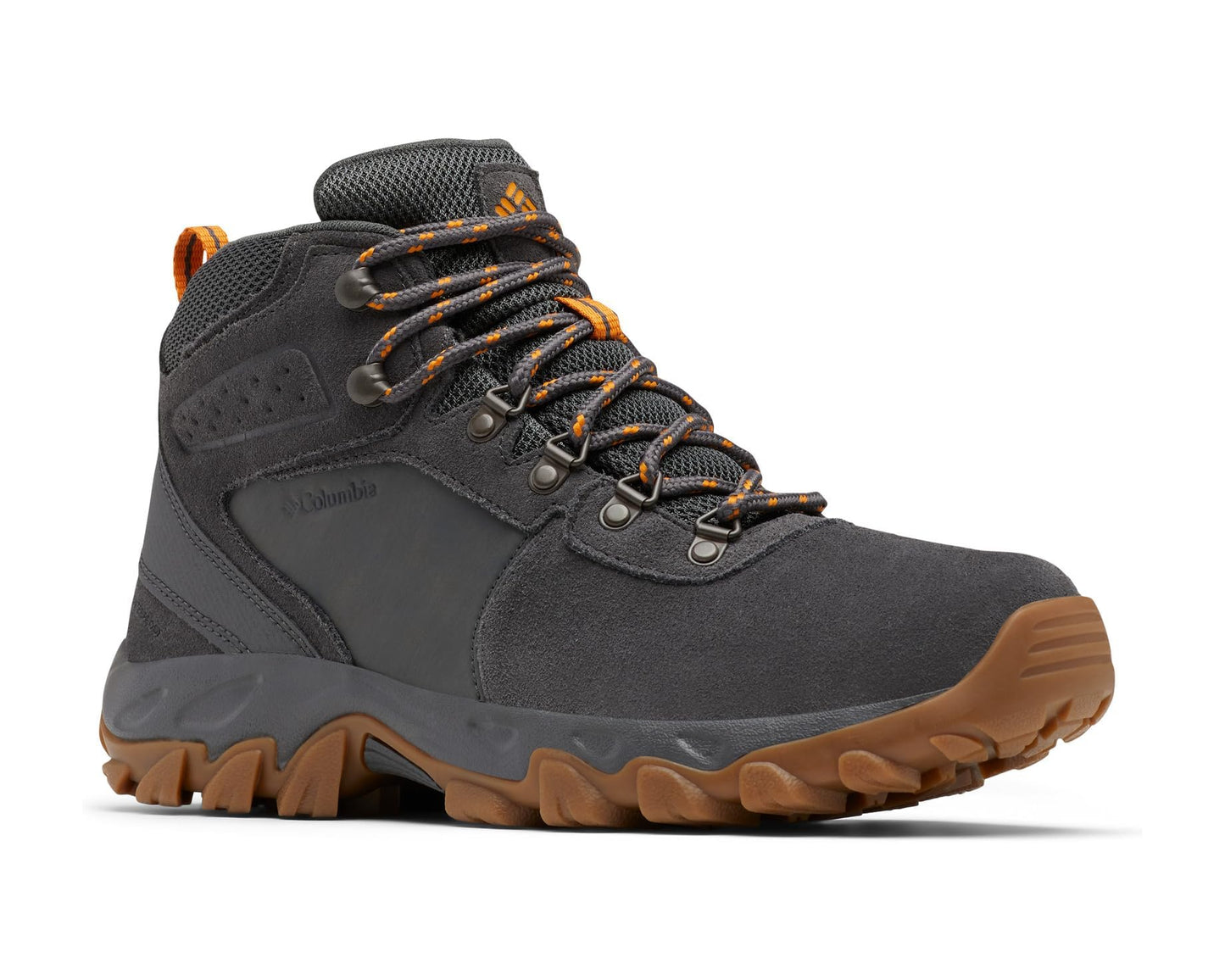 Men's Columbia Newton Ridge Plus II Suede Waterproof Dark Grey/Gold Amber