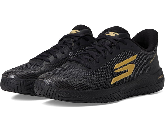 Men's SKECHERS Pickleball Viper Court Pro 2.0 Sneaker Black/Gold