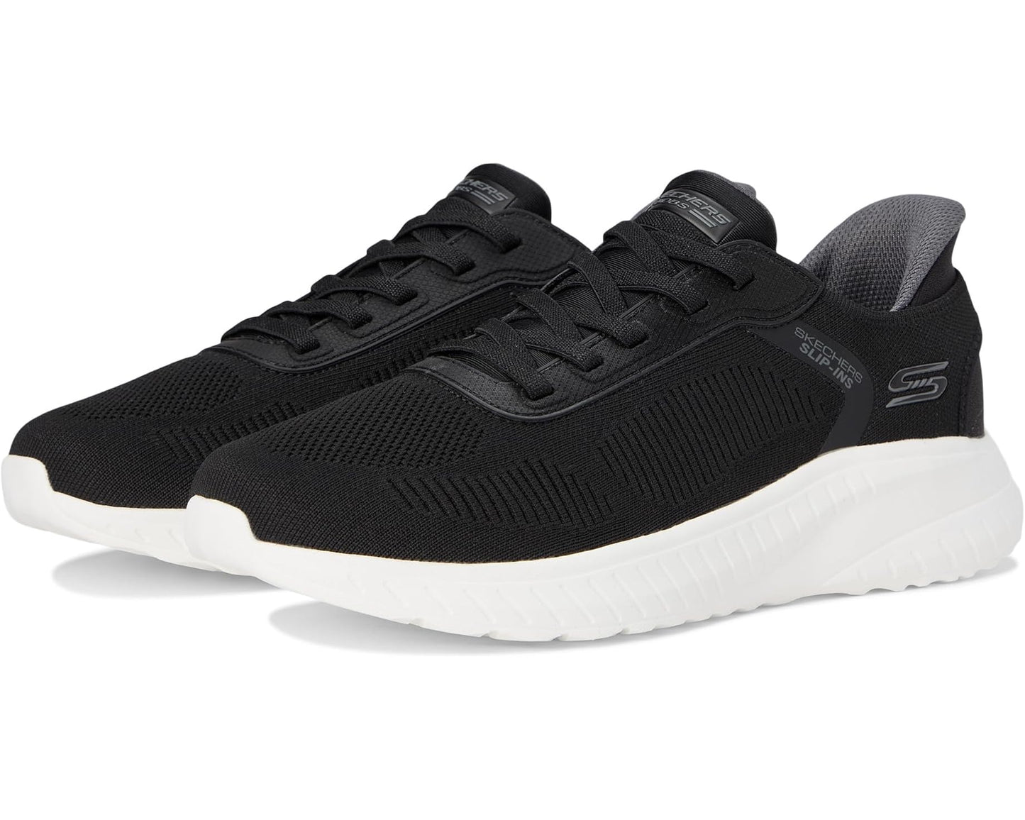 Men's BOBS from SKECHERS Hands Free Slip-Ins Squad Chaos - Solid Step Black/White
