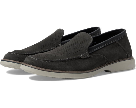 Men's Nunn Bush Otto EZ Moccasin Toe Slip-On Easy On Loafer Grey
