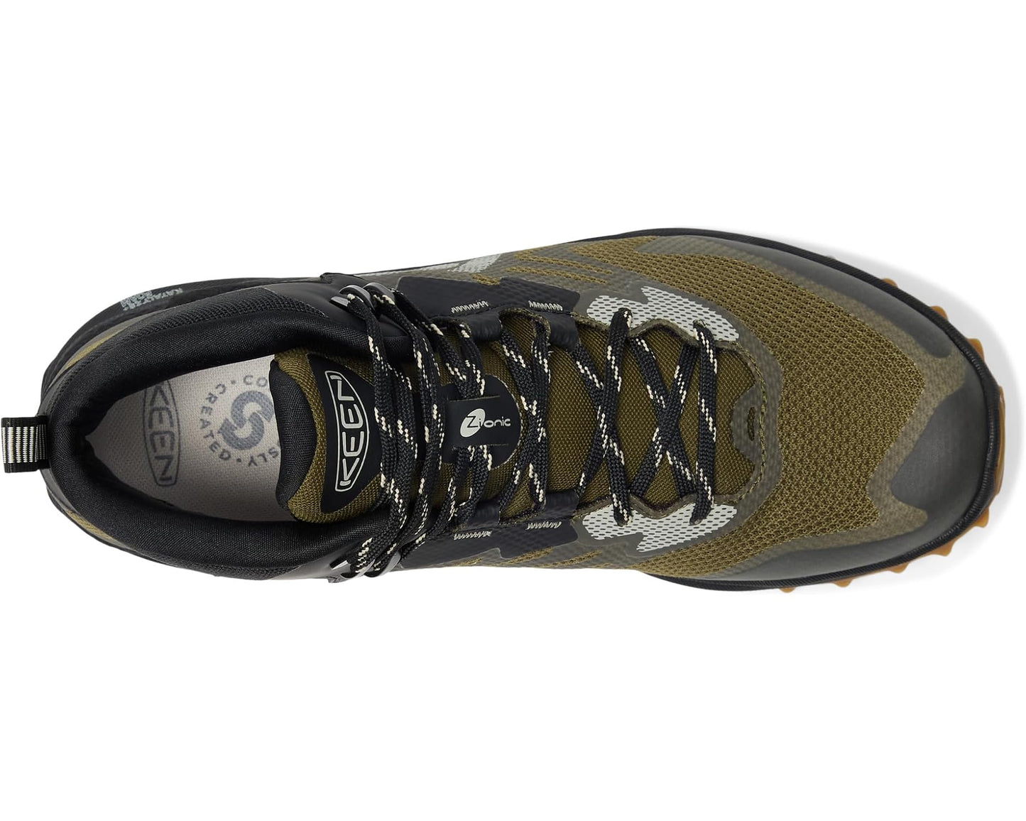 Men's KEEN Zionic NXT Waterproof Hiking Boots Dark Olive/Black