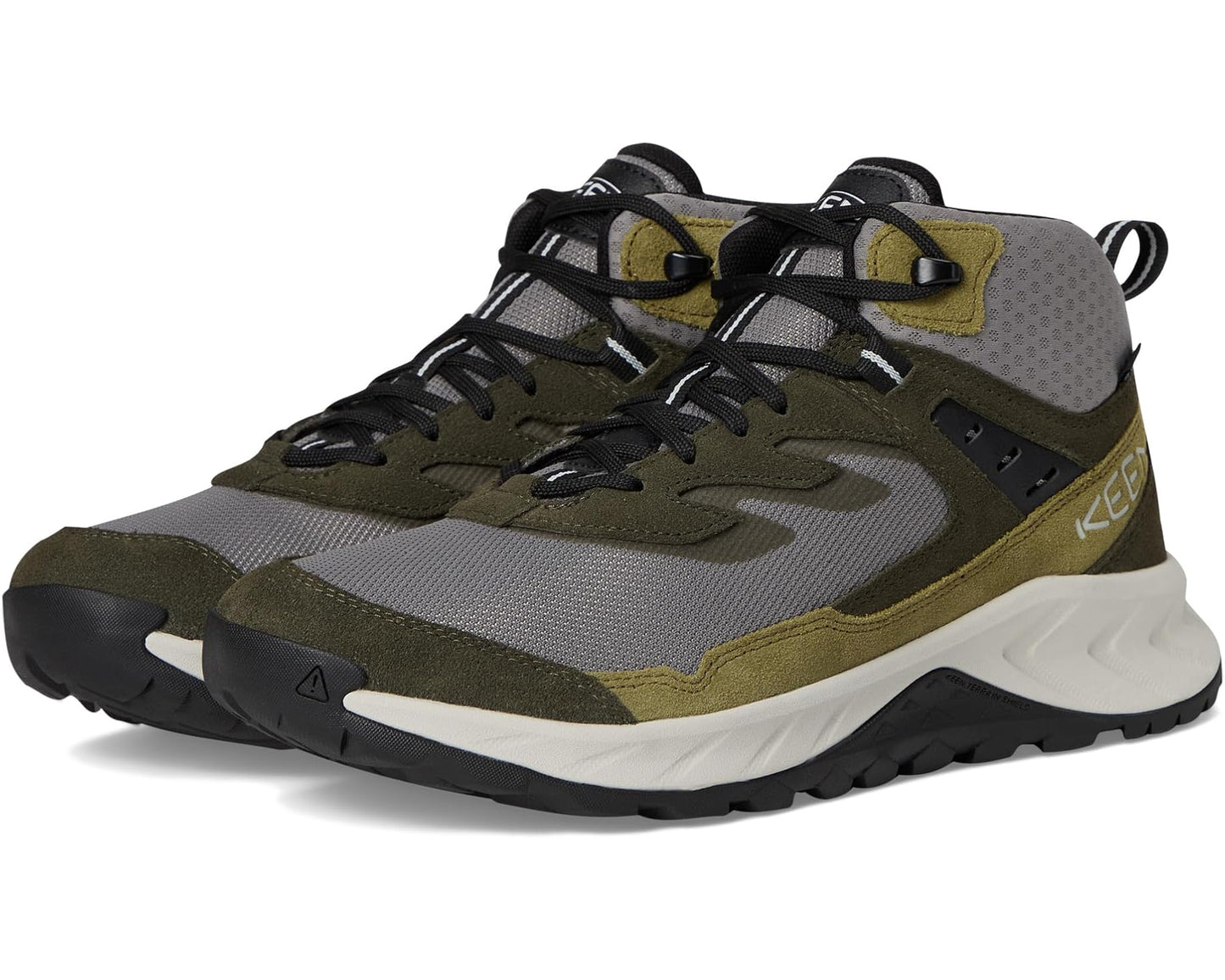 Men's KEEN Hightrail Waterproof Hiking Boots Steel Grey/ForeST Night