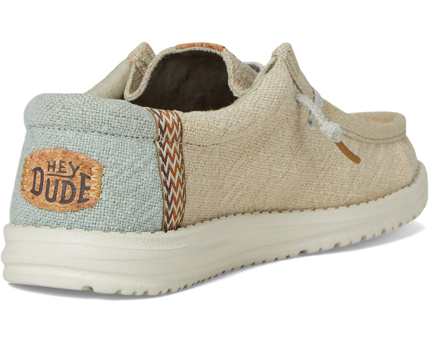 Men's Hey Dude Wally Jute Stone Grey/Iceberg Green