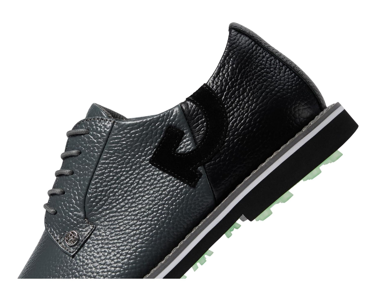 Men's GFORE Gallivanter Pebble Leather Two Tone Golf Shoes Charcoal