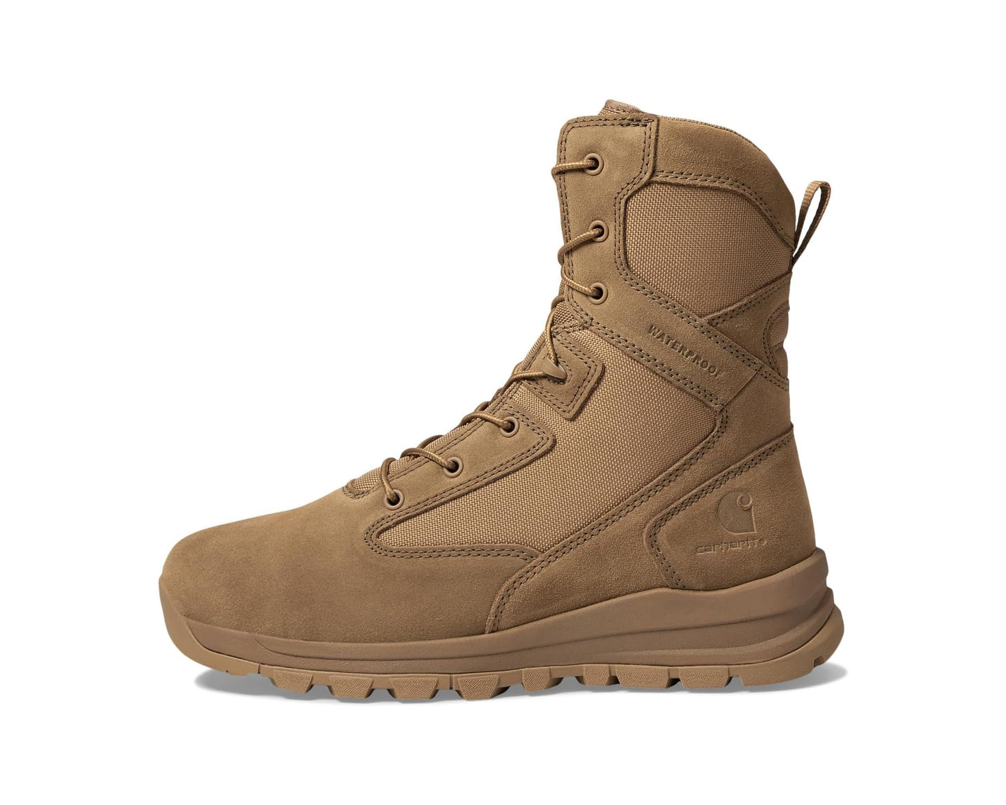 Men's Carhartt Gilmore WP 8 Side Zip Soft Toe Boot Coyote Suede