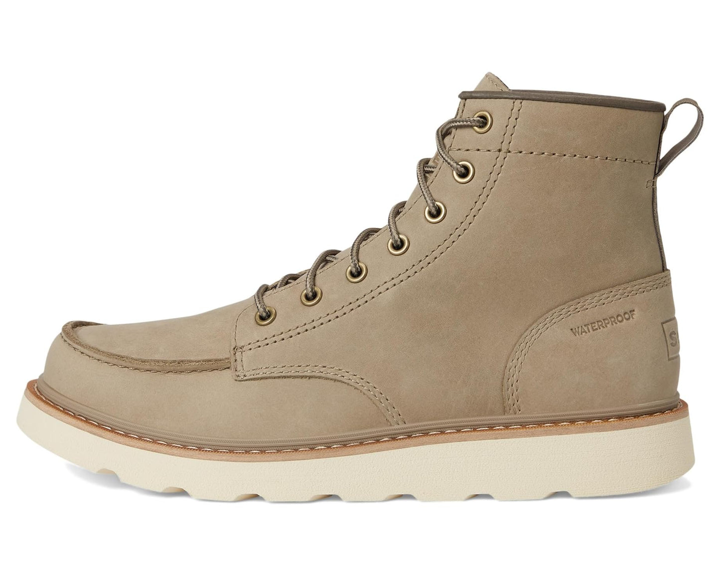Men's SOREL Slabtown 62' Moc Waterproof Khaki II/Bleached Ceramic