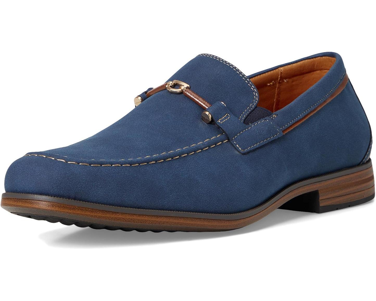 Men's Stacy Adams Richardson Moc Toe Slip-On Navy