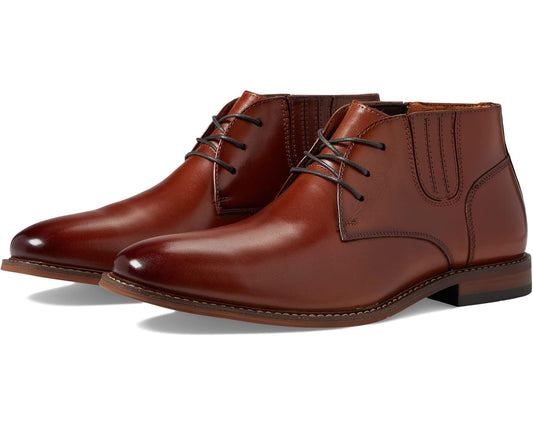 Men's Stacy Adams Maxwell Plain Toe Demi Boot Cognac