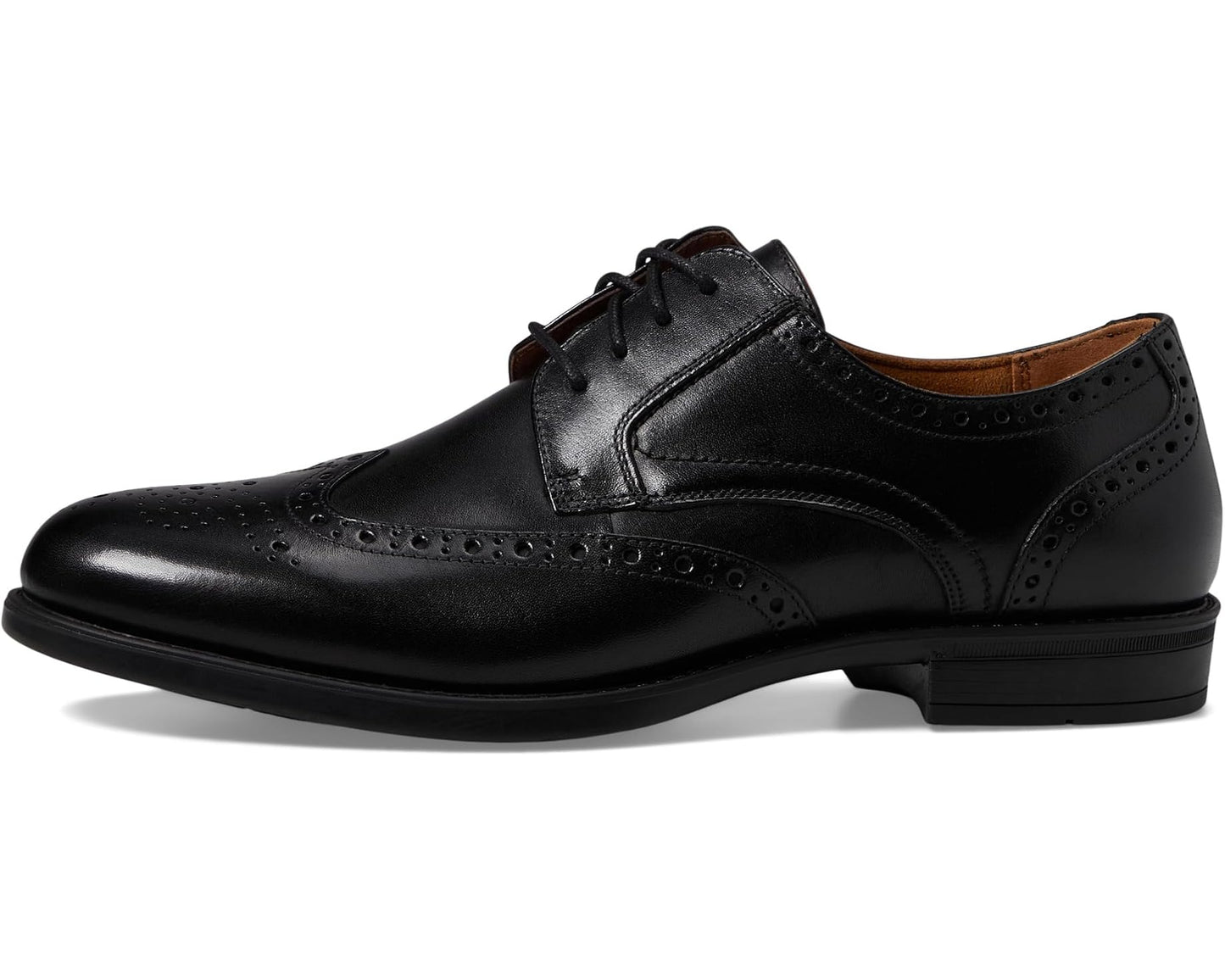 Men's Florsheim Midtown Wingtip Oxford Black Smooth