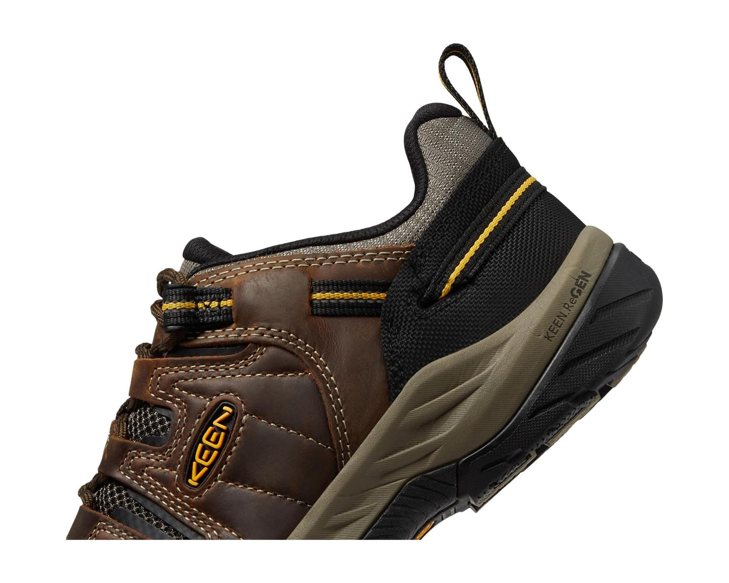 Men's KEEN Utility Flint II (Soft Toe) Cascade Brown/Golden Rod