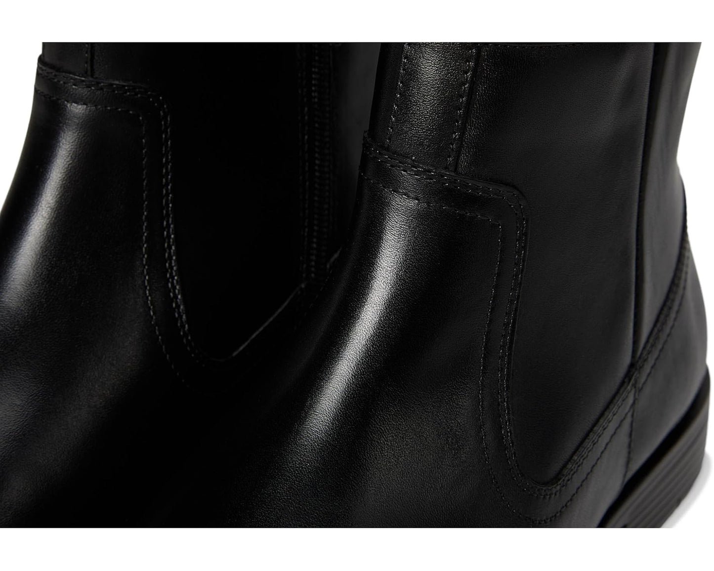 Men's Johnston & Murphy Reeve Zip Boots Black Full Grain