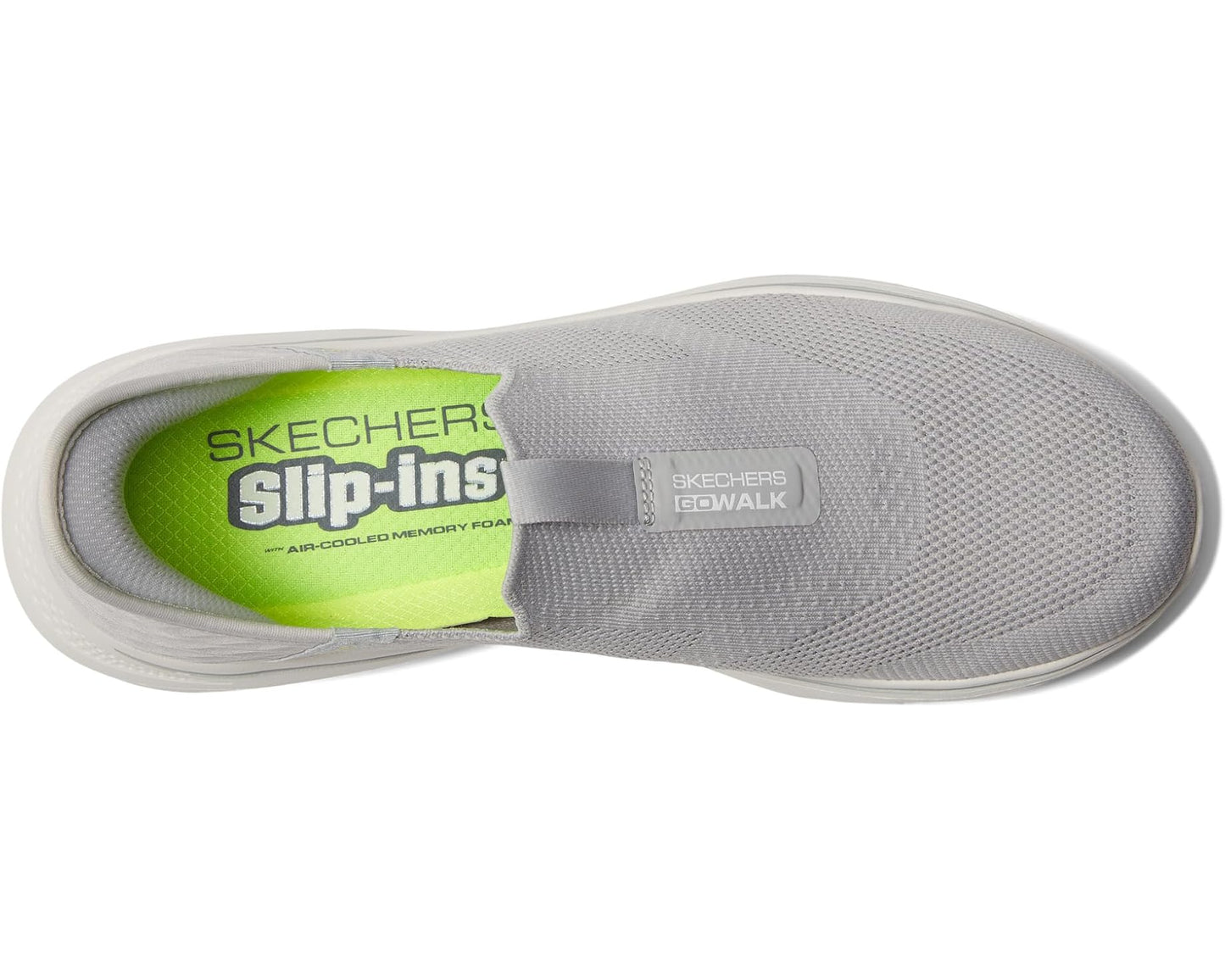 Men's SKECHERS Performance Go Walk 7 - Easy On 2 Hands Free Slip-Ins Grey/Yellow