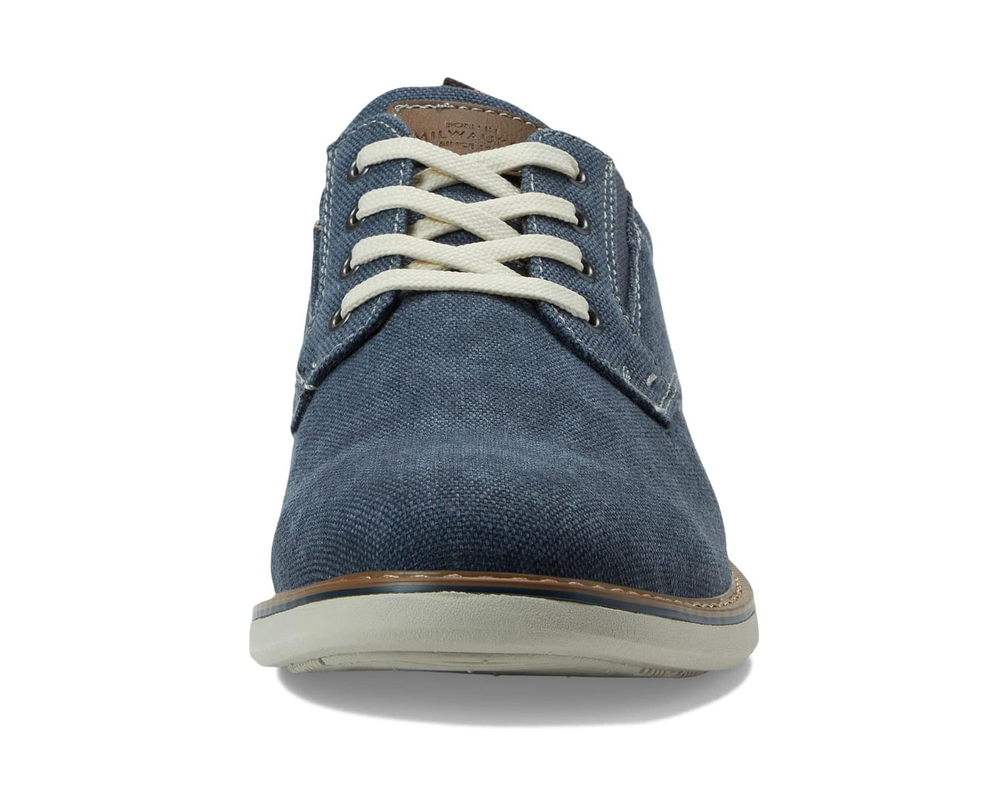 Men's Nunn Bush Otto Canvas Plain Toe Oxford Blue