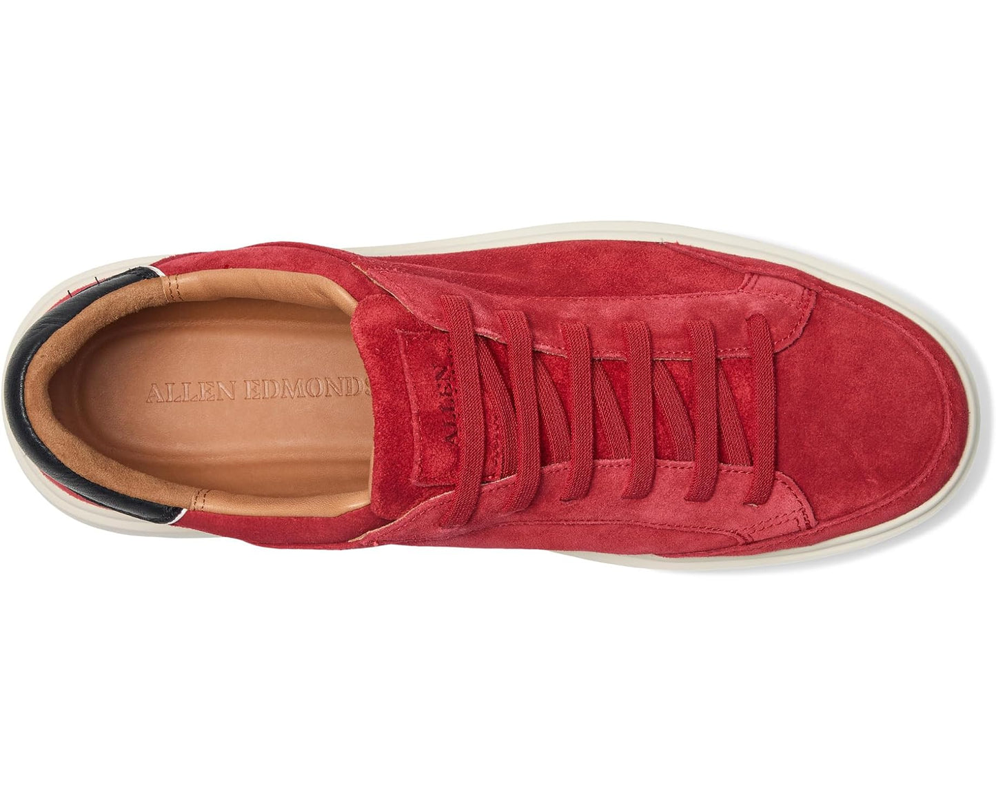 Men's Allen Edmonds Oliver-2 Court Inspired Shoes True Red Leather