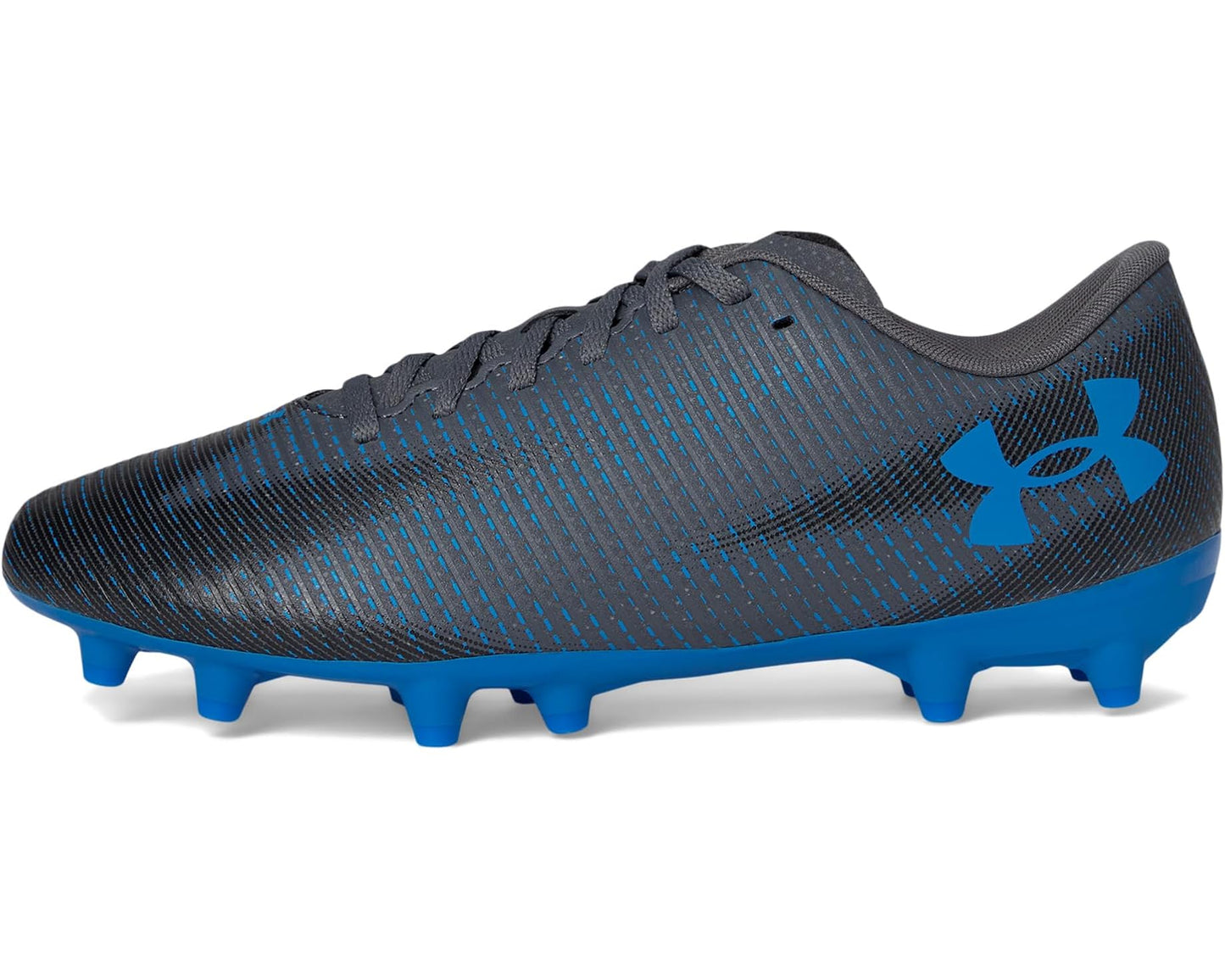 Unisex Under Armour Shadow Select 2 Soccer Cleats Castlerock/Black/Blue Atlantis