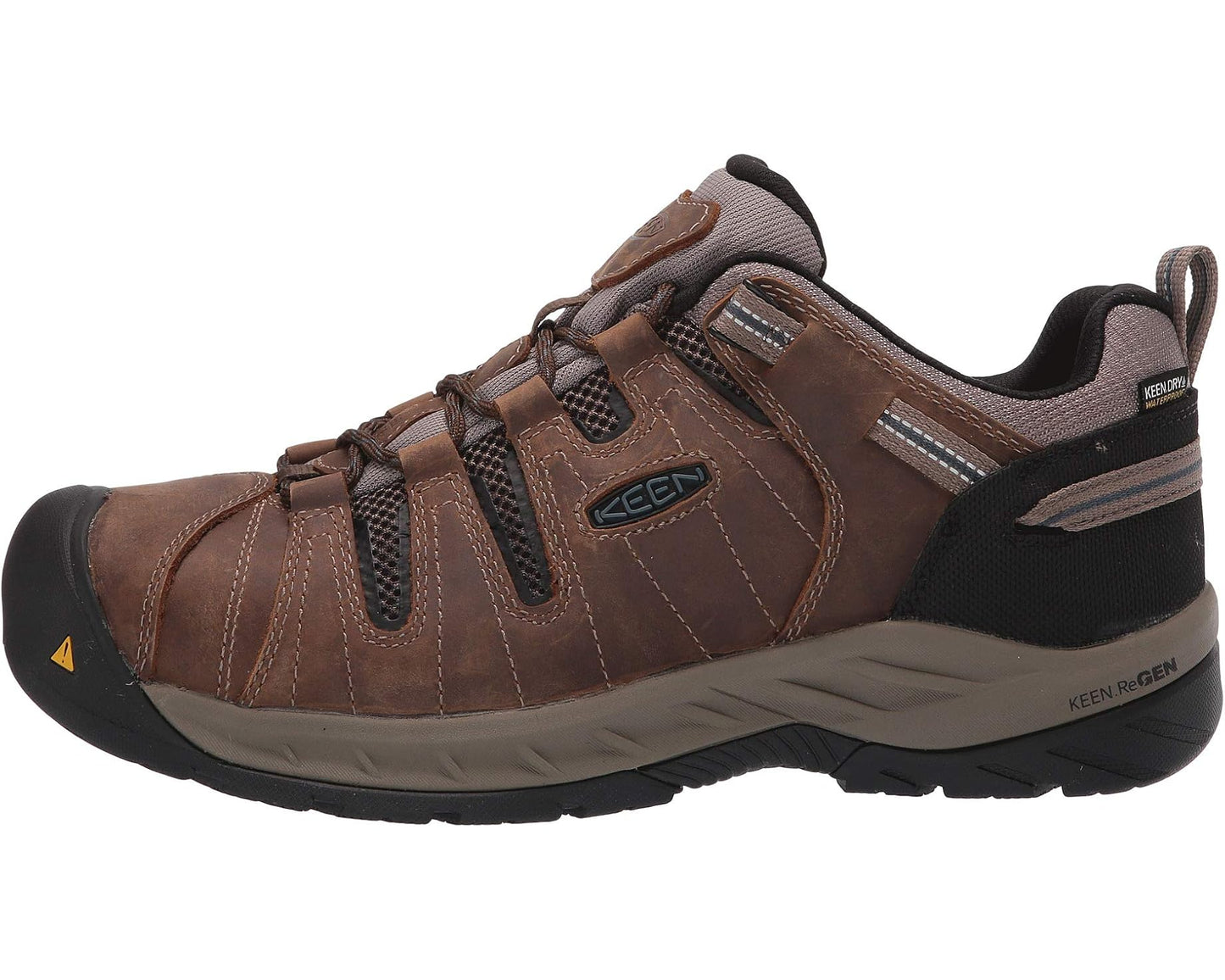 Men's KEEN Utility Flint II Waterproof (Steel Toe) Cascade Brown/Orion Blue