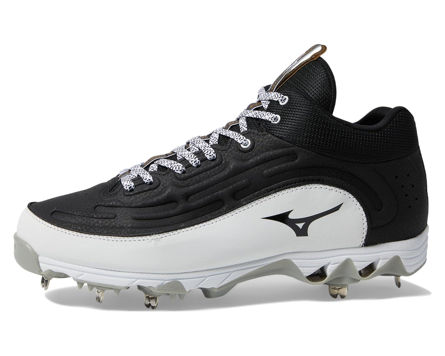Men's Mizuno 9-Spike Ambition 3 Mid Black/White