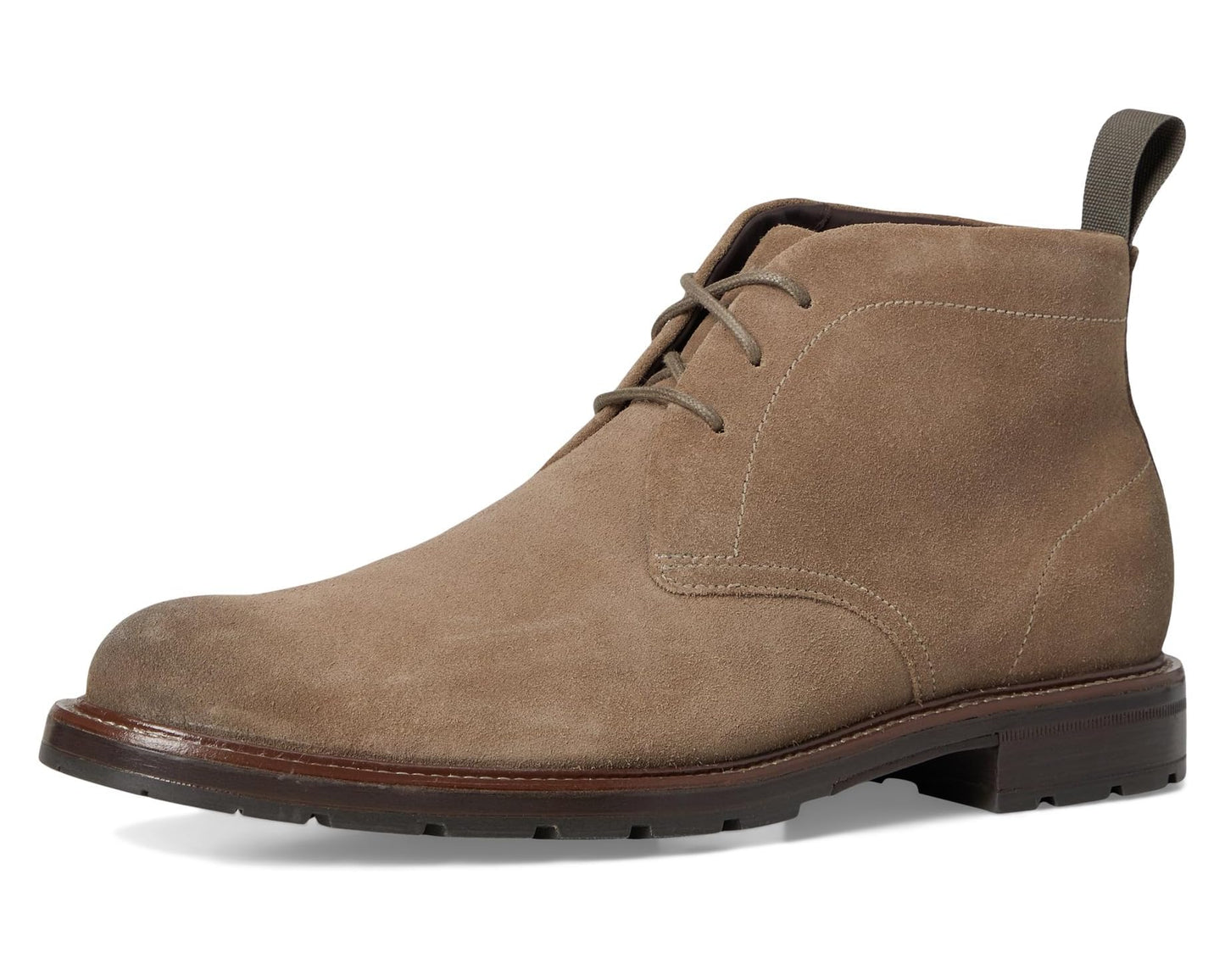 Men's Cole Haan Roundhill Grand Chukka Boots Morel Suede/Dark Natural/Water Resistant