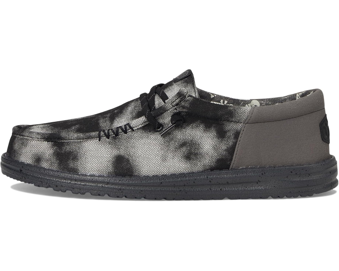Men's Hey Dude Wally Funk Over Dye Black/Granite Grey