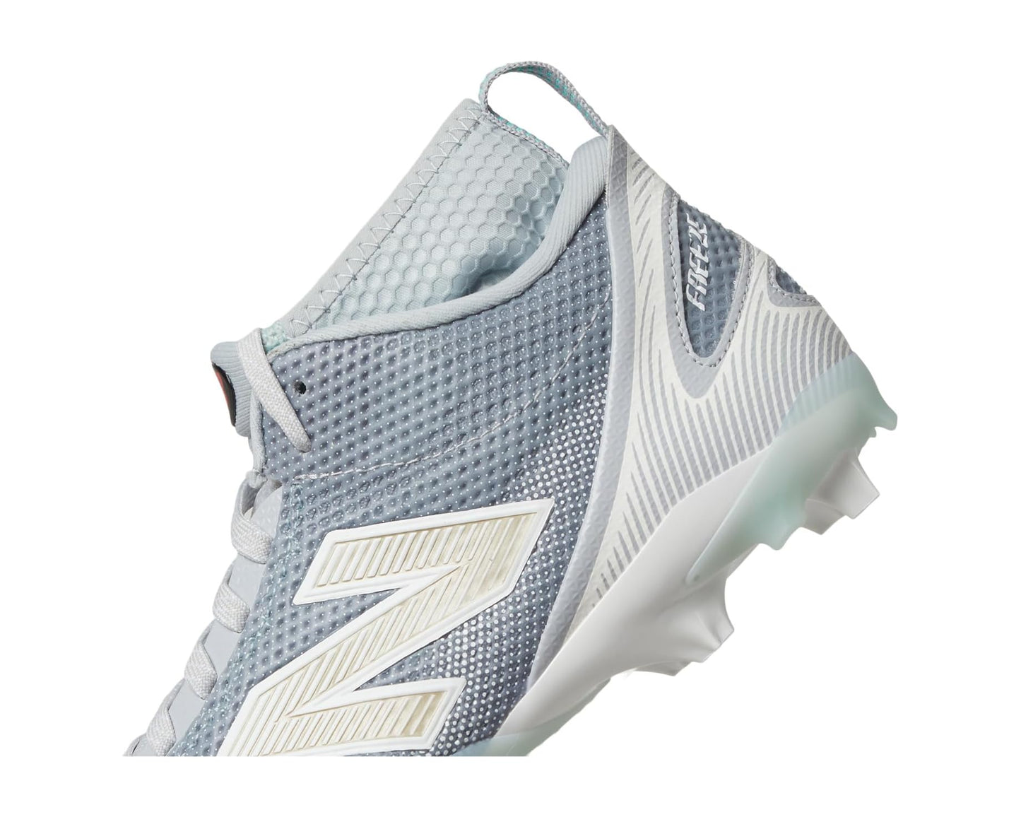 Men's New Balance FreezeLX V5 Lacrosse Cleats Grey/White