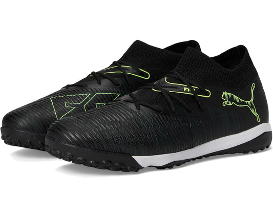 Men's PUMA Future 8 Match Turf Trainer Soccer Cleats Black/Fizzy Light/Green Terrain