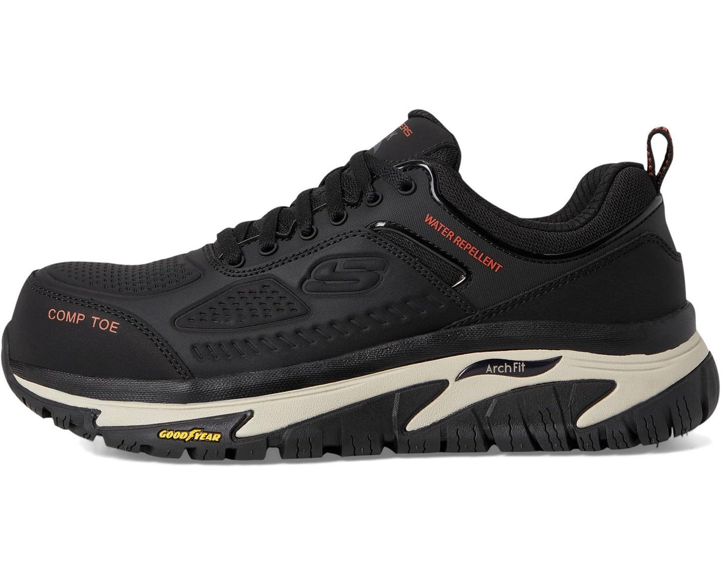 Men's SKECHERS Work Arch Fit Road Walker Comp Toe Black