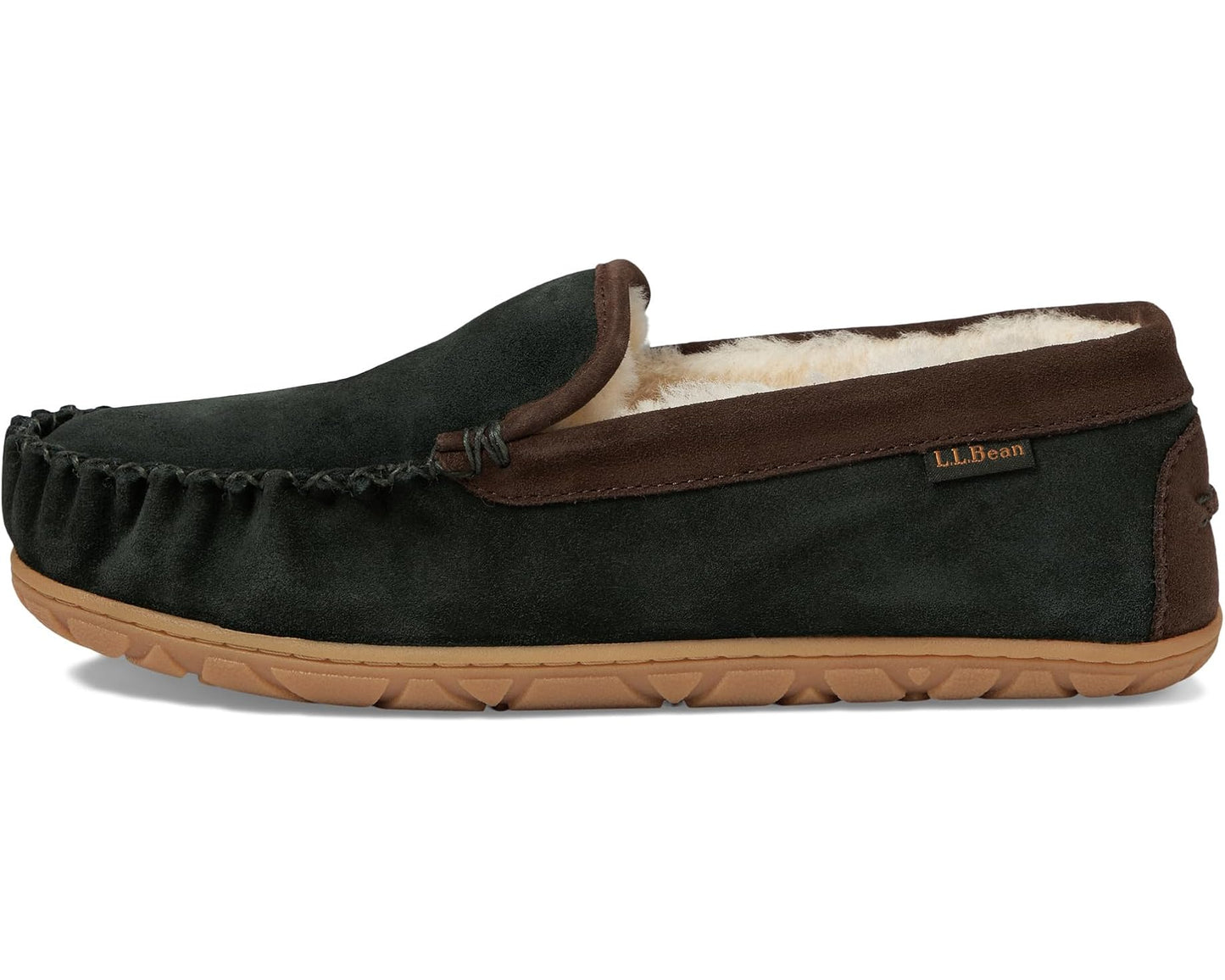 Men's L.L.Bean Wicked Good Slipper Venetian Black Spruce/Chocolate