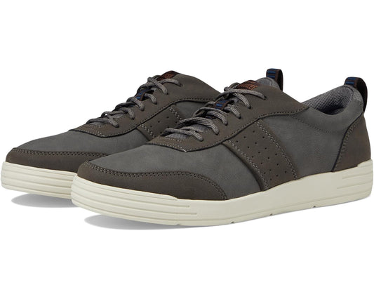 Men's Nunn Bush Kore City Walk Court U-Bal Oxford Athletic Casual Sneaker Lace Up Gray