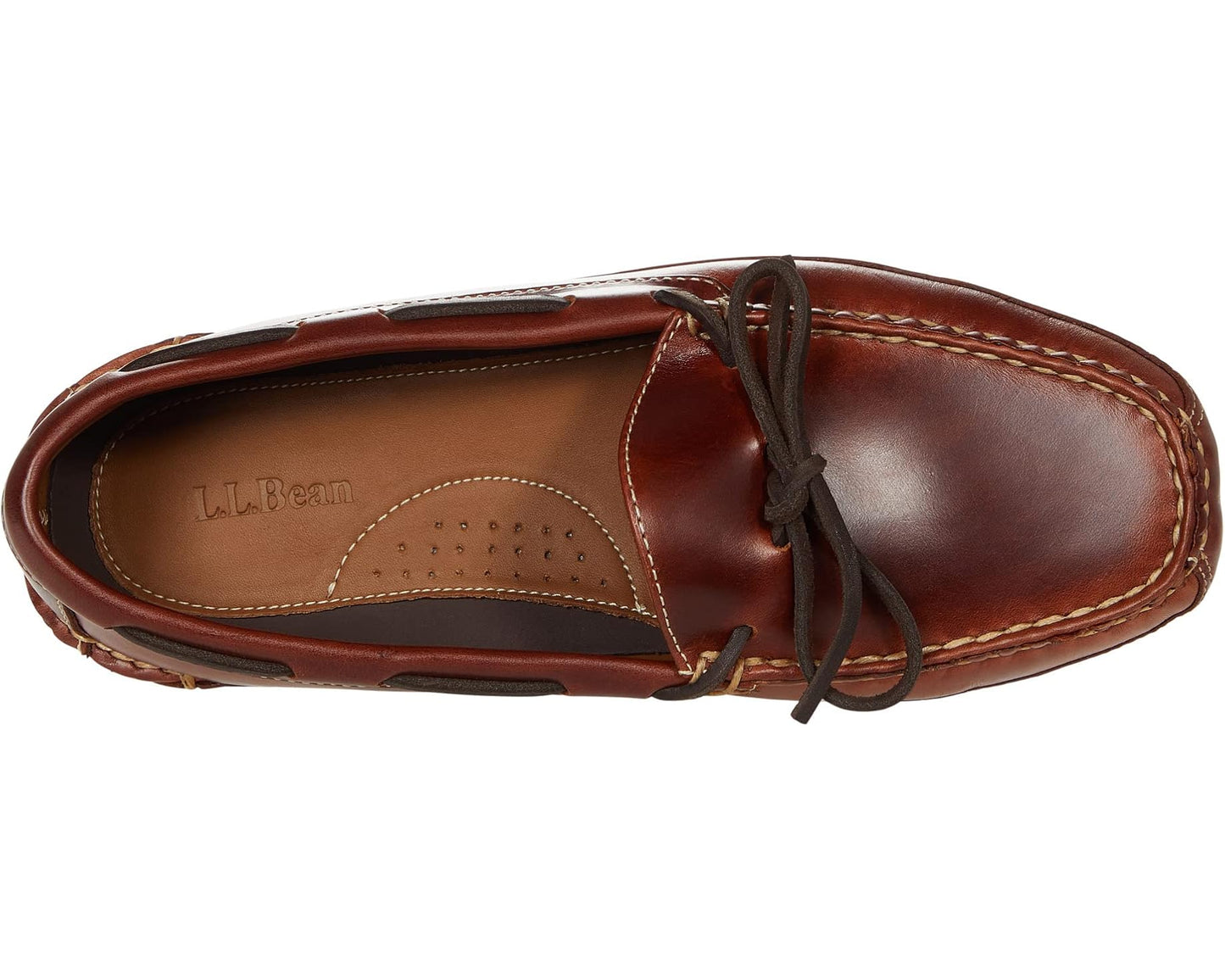Men's L.L.Bean Leather Double-Sole Slipper Leather Lined Brown