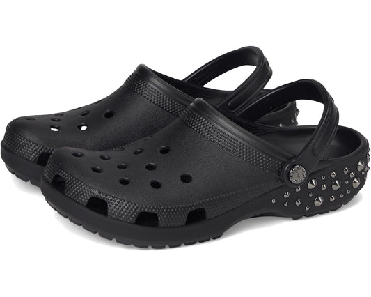 Unisex Crocs Classic Studded Clog Black
