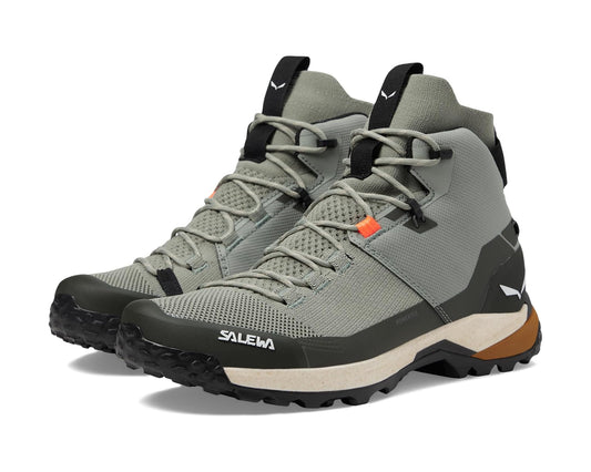 Men's SALEWA Puez Knit Mid PTX Shadow/Dark Olive