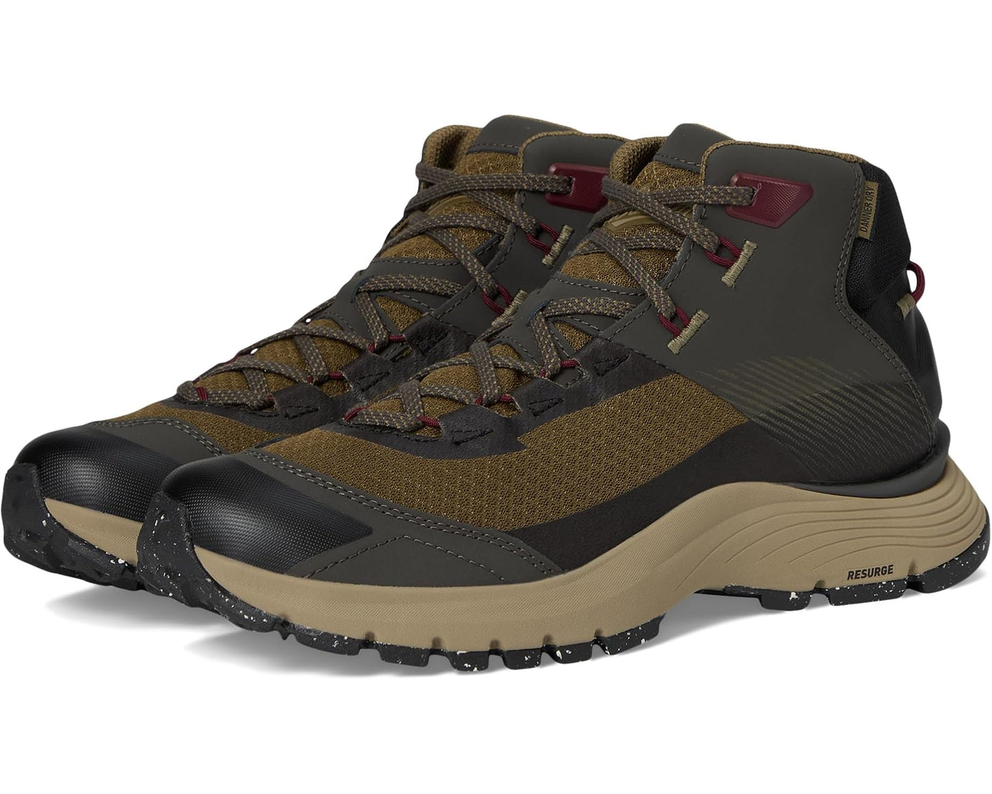 Men's Danner Trail Junction Mid Black Olive/Port