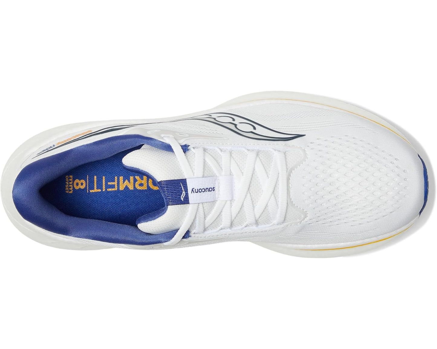 Men's Saucony Ride 18 White/Azurite