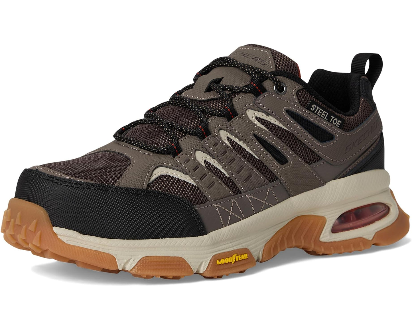 Men's SKECHERS Work Skech-Air Envoy ST - Arcket Taupe/Black