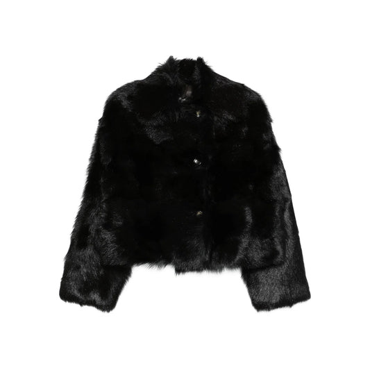 Alberta Ferretti Black Jackets - Faux Fur & Shearling Jackets Women