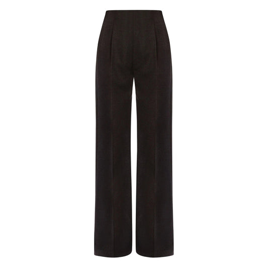 Alberta Ferretti Grey Trousers - High-Waisted Trousers Women