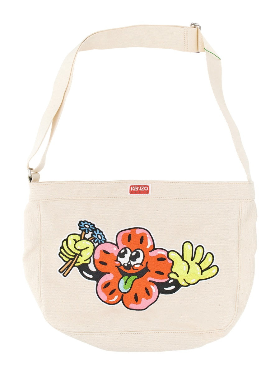 Kenzo Women Shoulder Bag With Embroidery