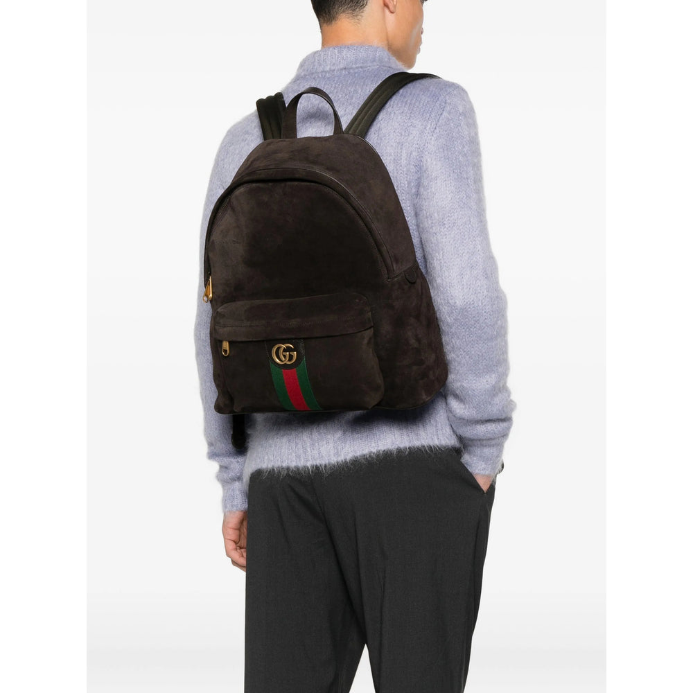 Gucci Brown Backpacks Men
