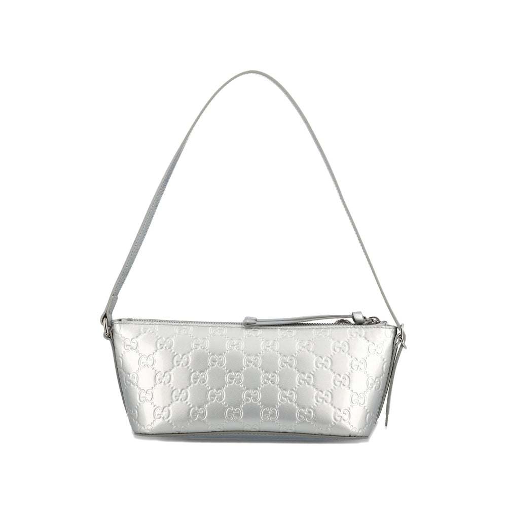 Gucci Silver Shoulder Bags Women