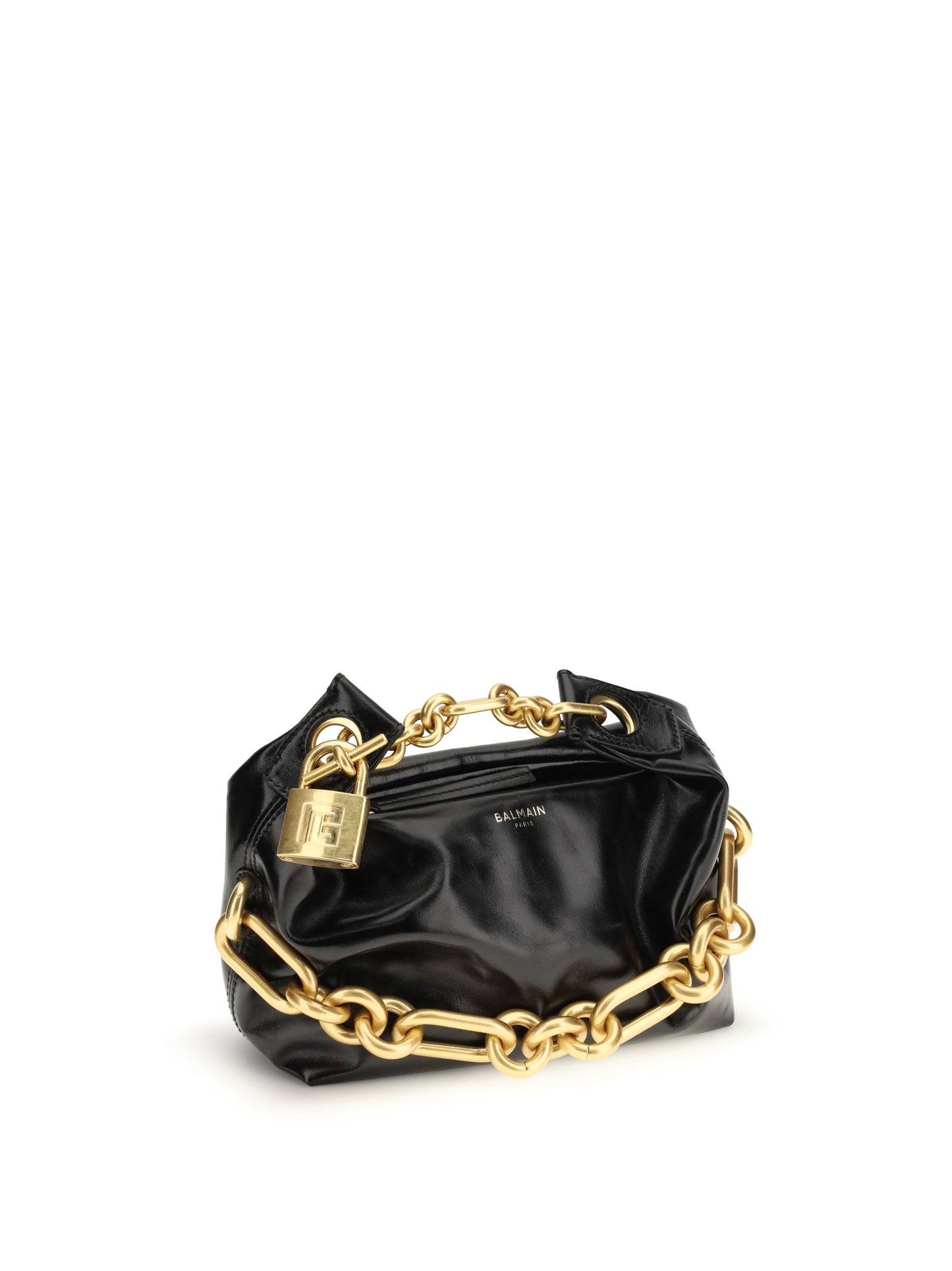 Balmain Women Sync Mini Leather Shoulder Bag