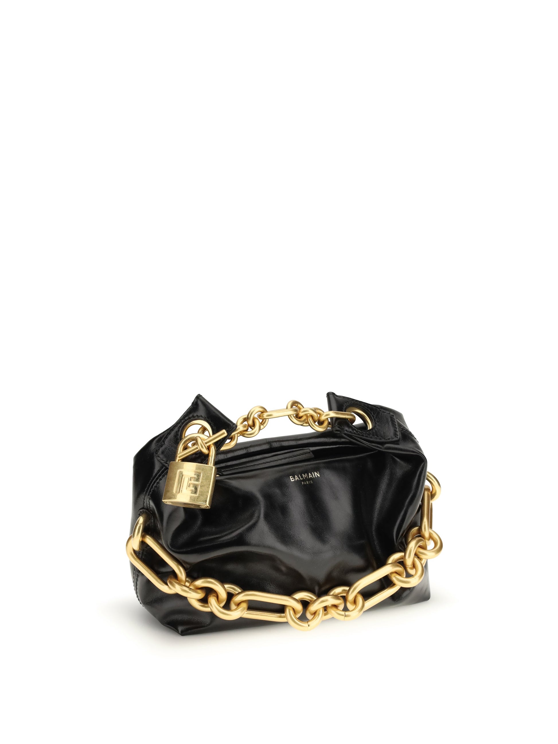 Balmain Women Sync Mini Leather Shoulder Bag