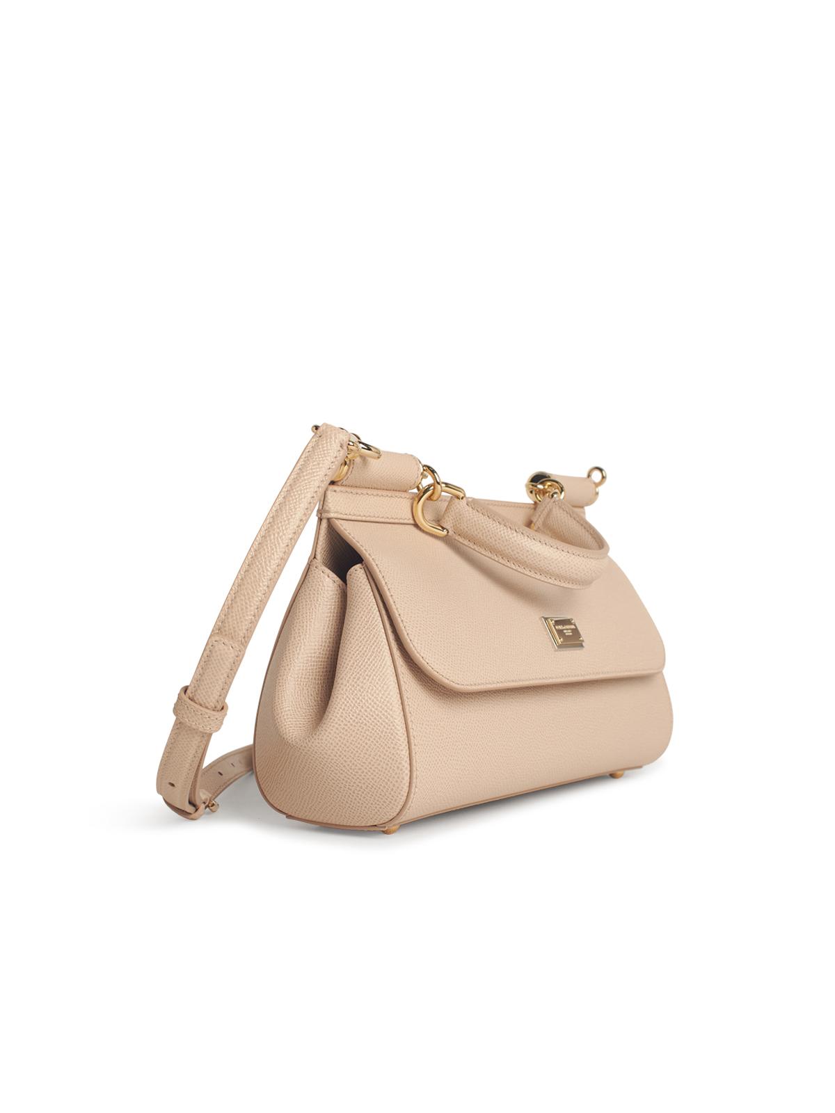 Dolce & Gabbana Small 'Sicily' Pink Leather Bag Women