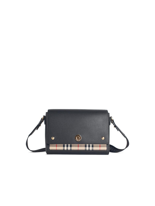 Burberry Medium 'Note' Black Leather Bag Women