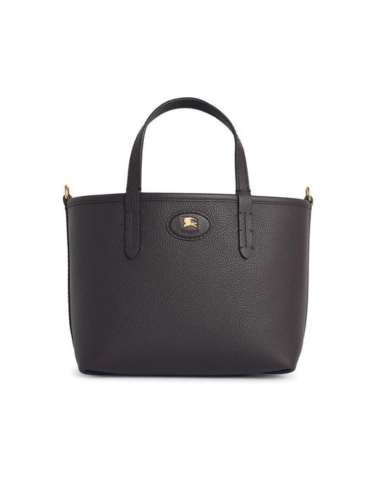 Burberry 'Tote Bloomsbury' 'Peat' Mini Reversible Brown Leather Bag Women