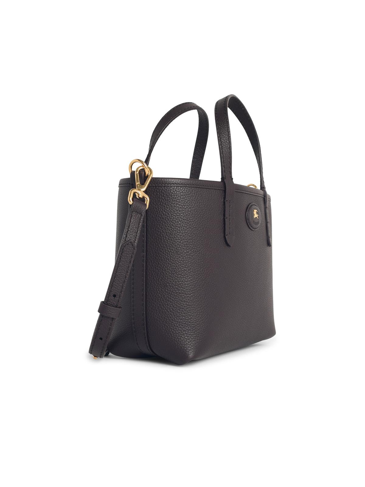 Burberry 'Tote Bloomsbury' 'Peat' Mini Reversible Brown Leather Bag Women